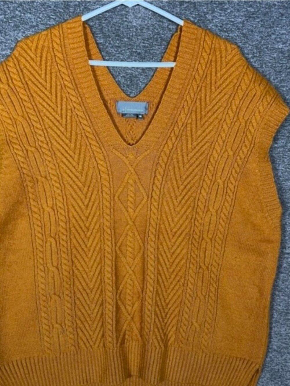Golden, Yellow, knit sweater vest, Anthropologie, one size